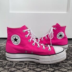 Converse Women's Pink High-Top Sneakers size 9